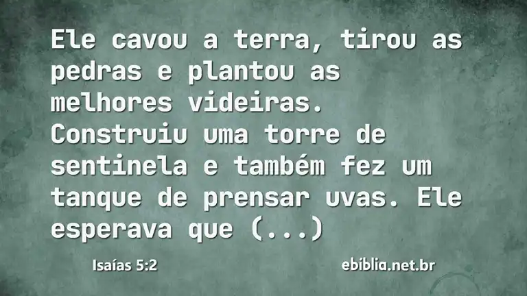 Isaías 5:2