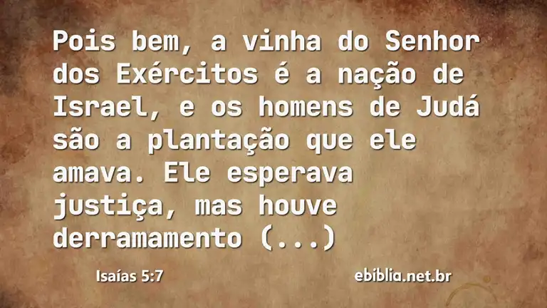 Isaías 5:7