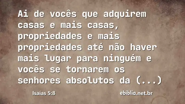 Isaías 5:8