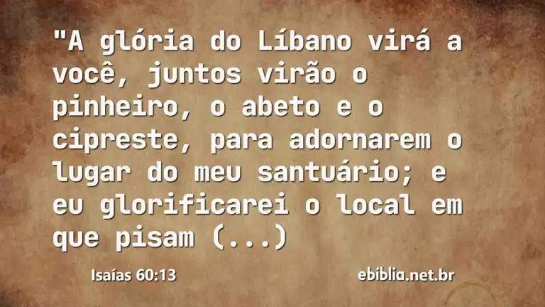 Isaías 60:13