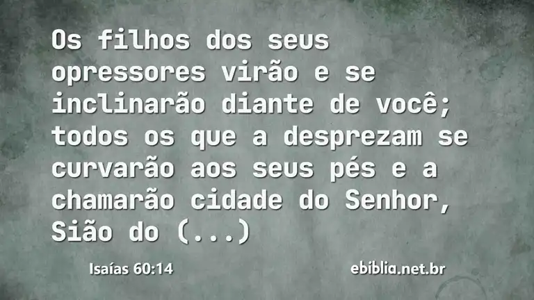 Isaías 60:14