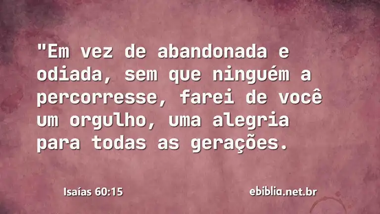 Isaías 60:15