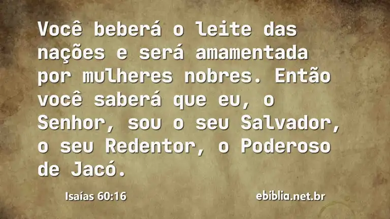 Isaías 60:16