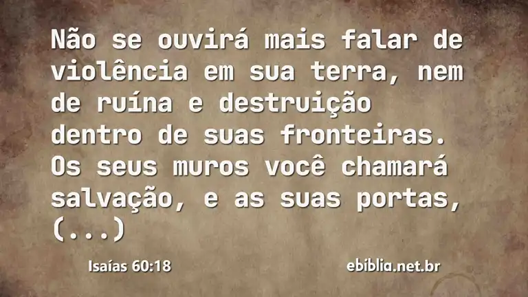 Isaías 60:18