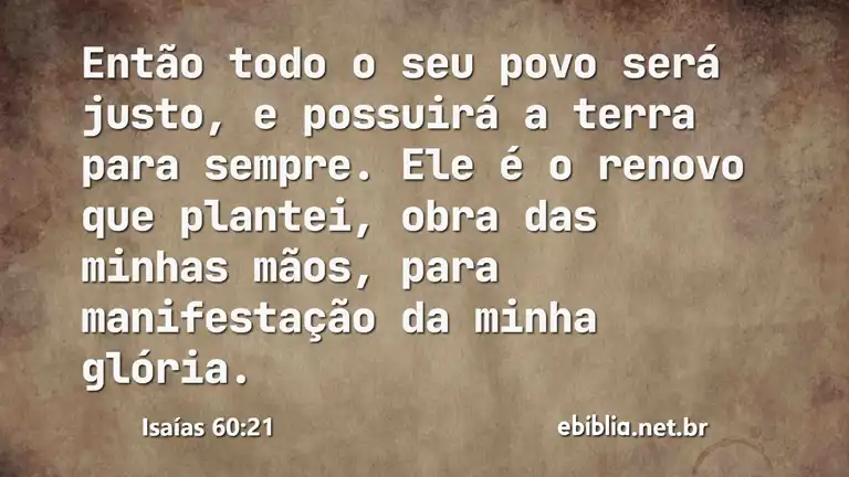 Isaías 60:21