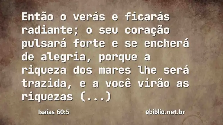 Isaías 60:5