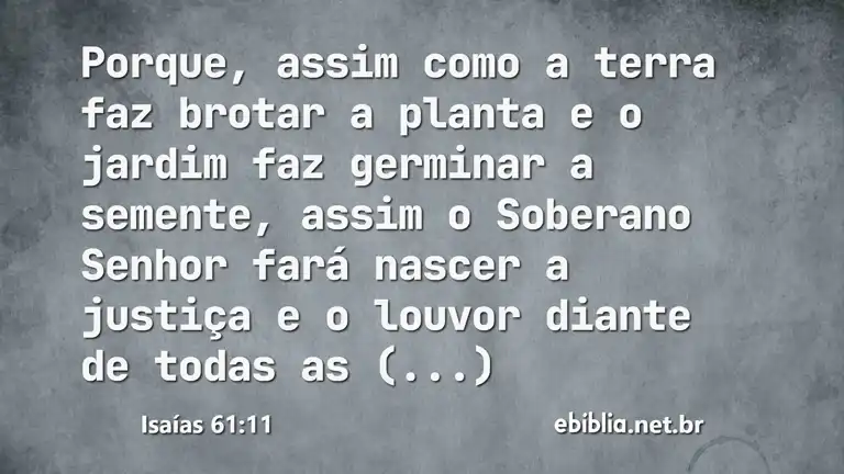 Isaías 61:11