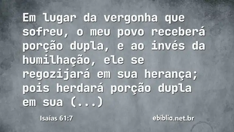 Isaías 61:7