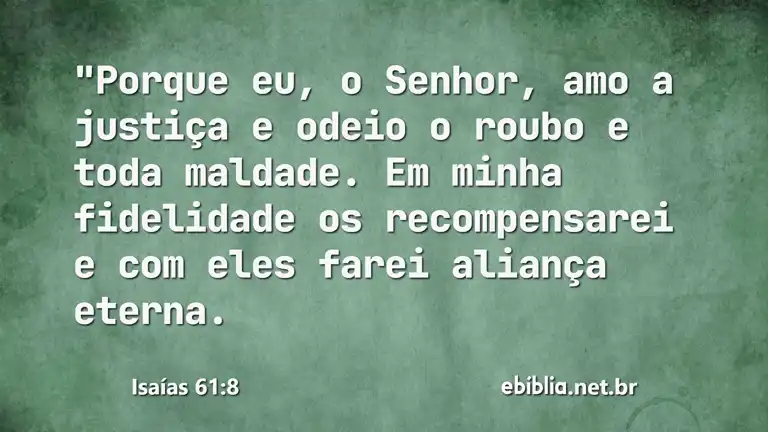 Isaías 61:8