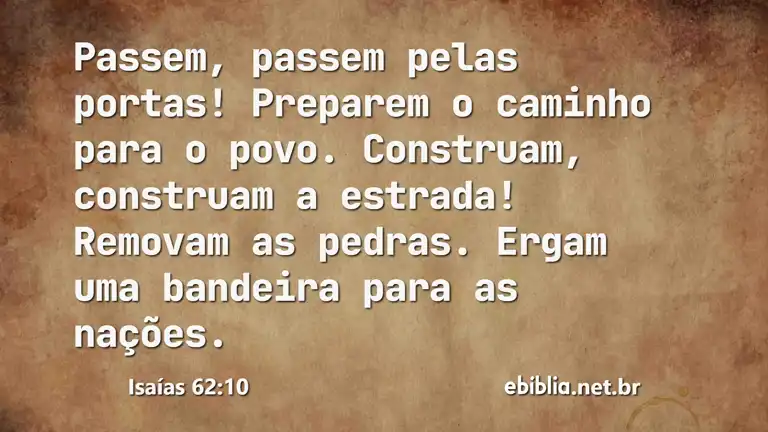 Isaías 62:10