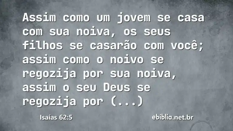 Isaías 62:5