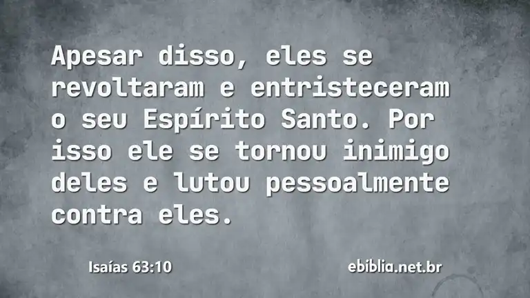 Isaías 63:10