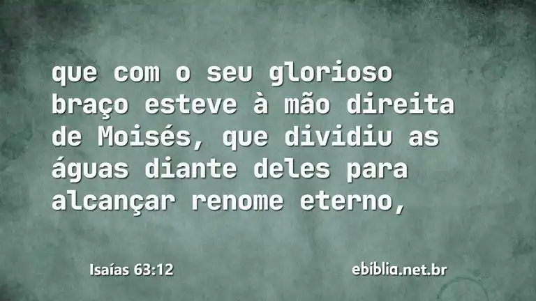 Isaías 63:12