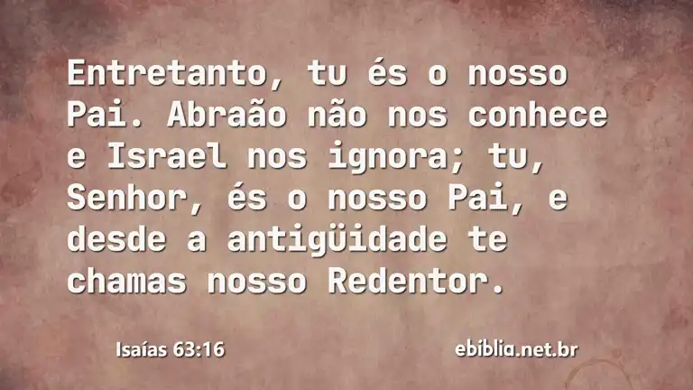 Isaías 63:16