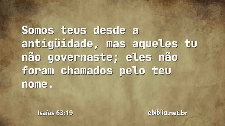 Isaías 63:19