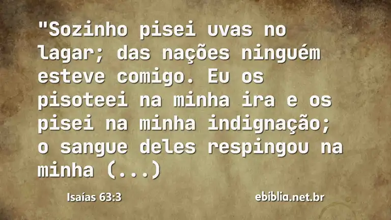 Isaías 63:3