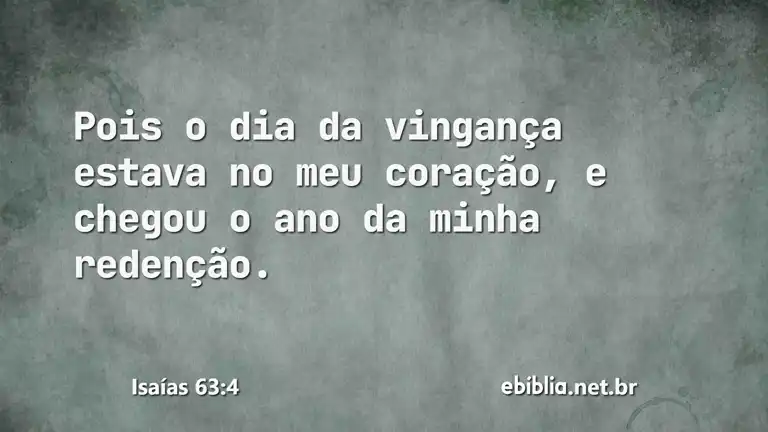 Isaías 63:4