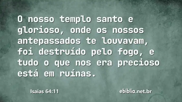 Isaías 64:11