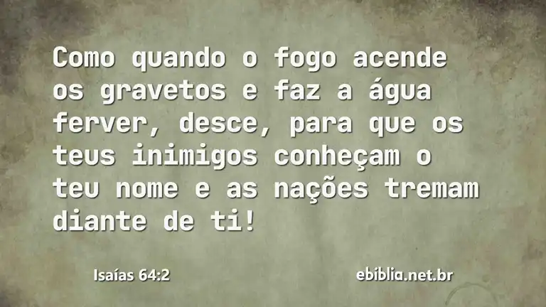 Isaías 64:2