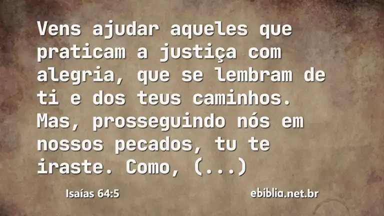 Isaías 64:5