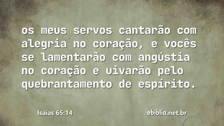 Isaías 65:14