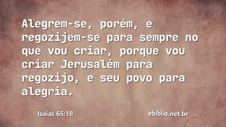 Isaías 65:18