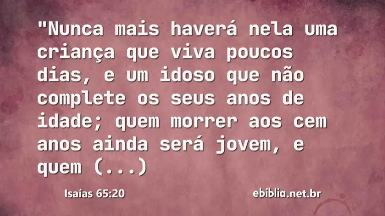 Isaías 65:20