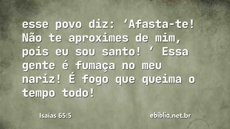 Isaías 65:5