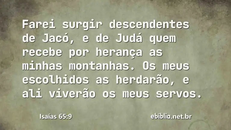 Isaías 65:9