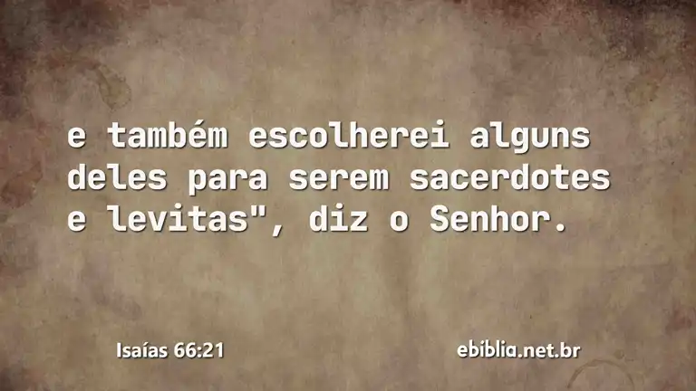 Isaías 66:21