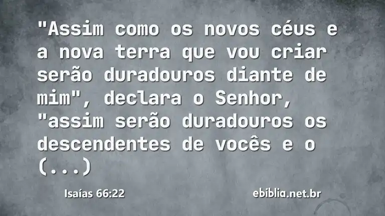 Isaías 66:22