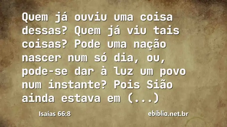 Isaías 66:8