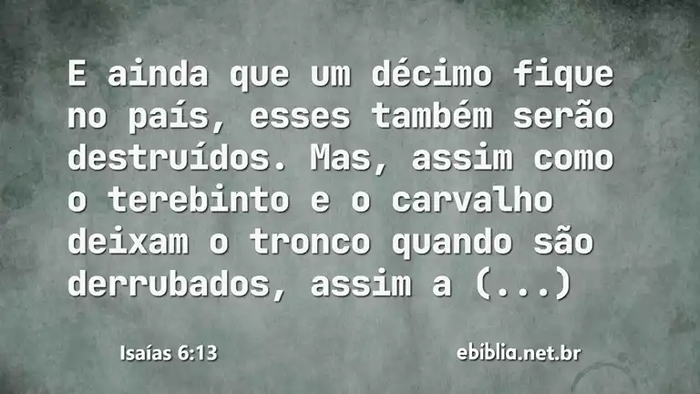 Isaías 6:13