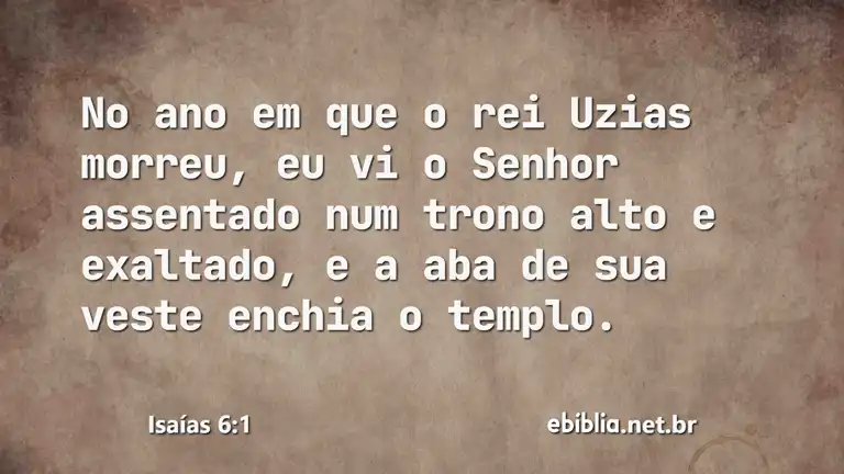 Isaías 6:1