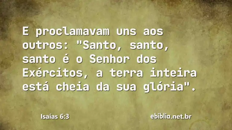 Isaías 6:3