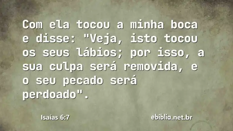 Isaías 6:7