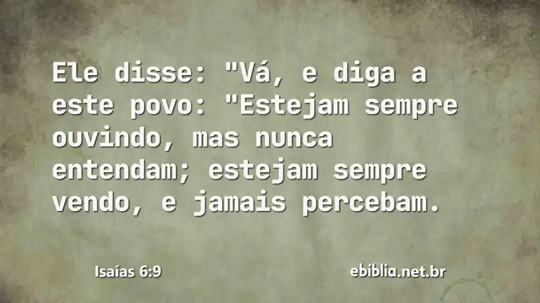 Isaías 6:9