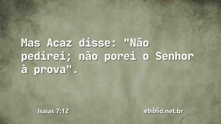 Isaías 7:12