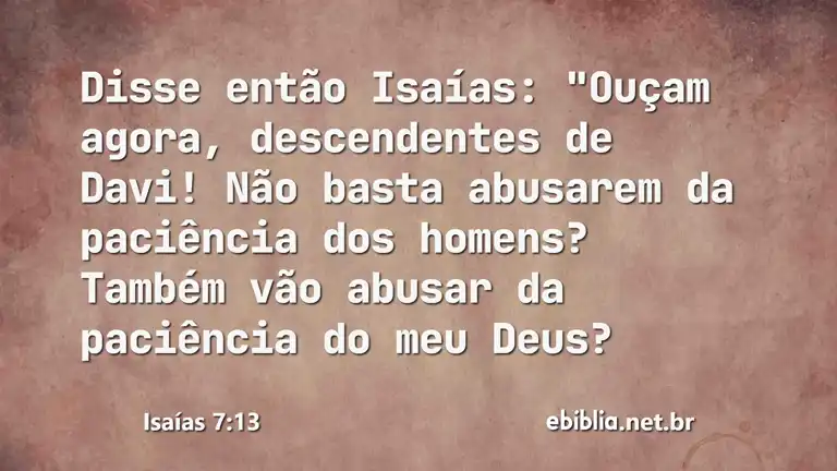 Isaías 7:13