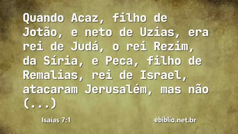 Isaías 7:1