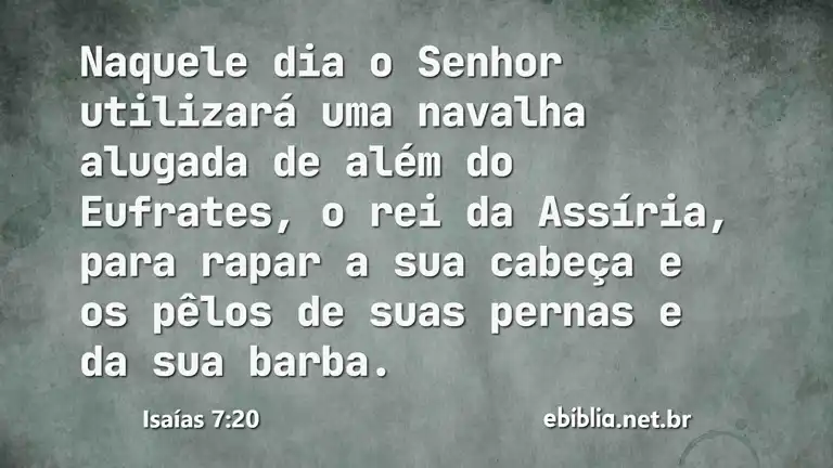 Isaías 7:20