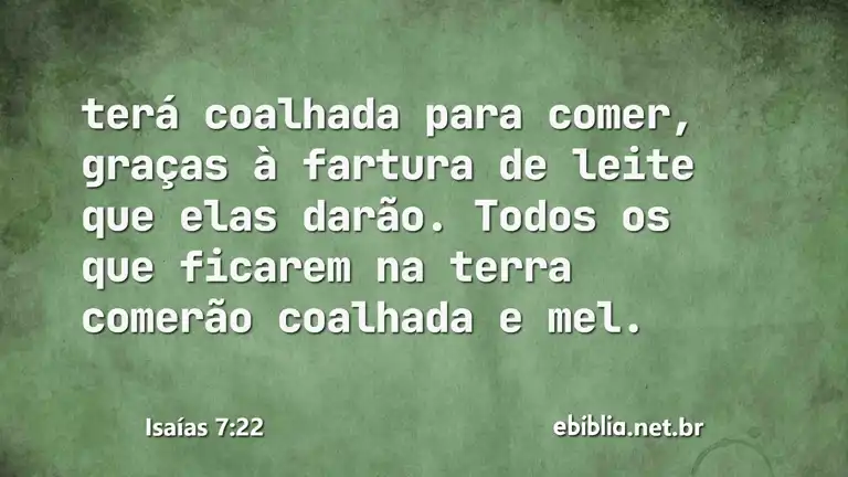 Isaías 7:22