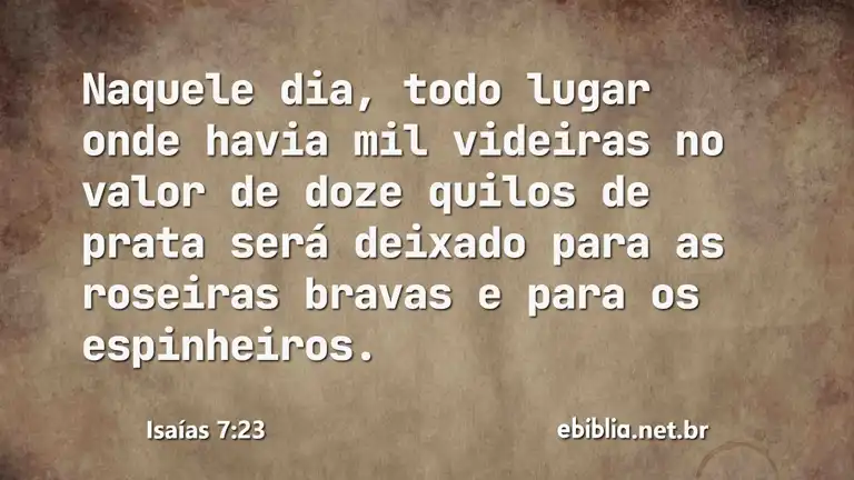 Isaías 7:23