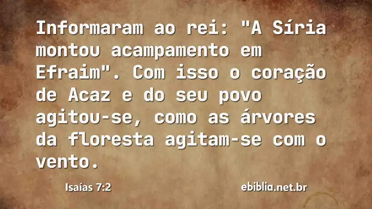 Isaías 7:2