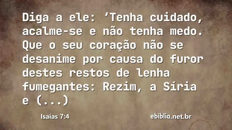 Isaías 7:4