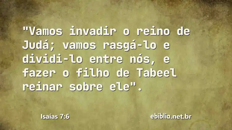 Isaías 7:6