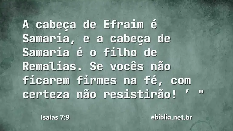 Isaías 7:9