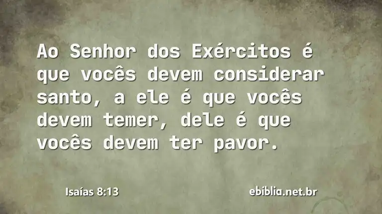 Isaías 8:13