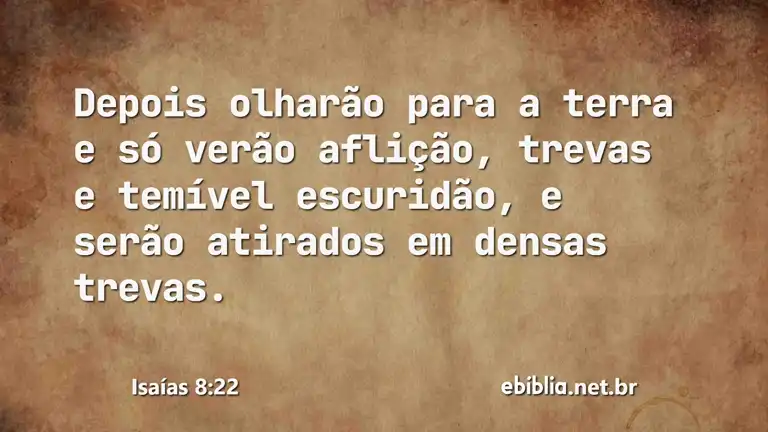 Isaías 8:22