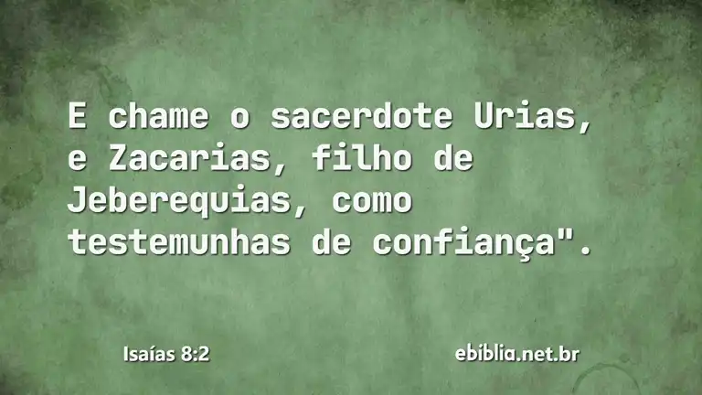 Isaías 8:2